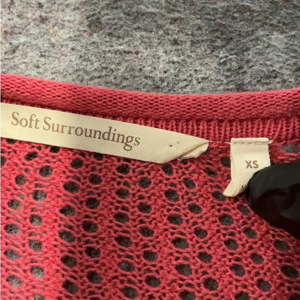 SOFT SURROUNDINGS PINK SWEATER - Picture 6 of 8